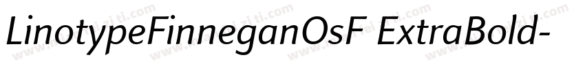 LinotypeFinneganOsF ExtraBold字体转换
